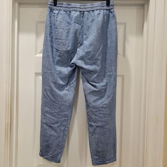 J. Crew Chambray drawstring pant, size 4 - Picture 4 of 10